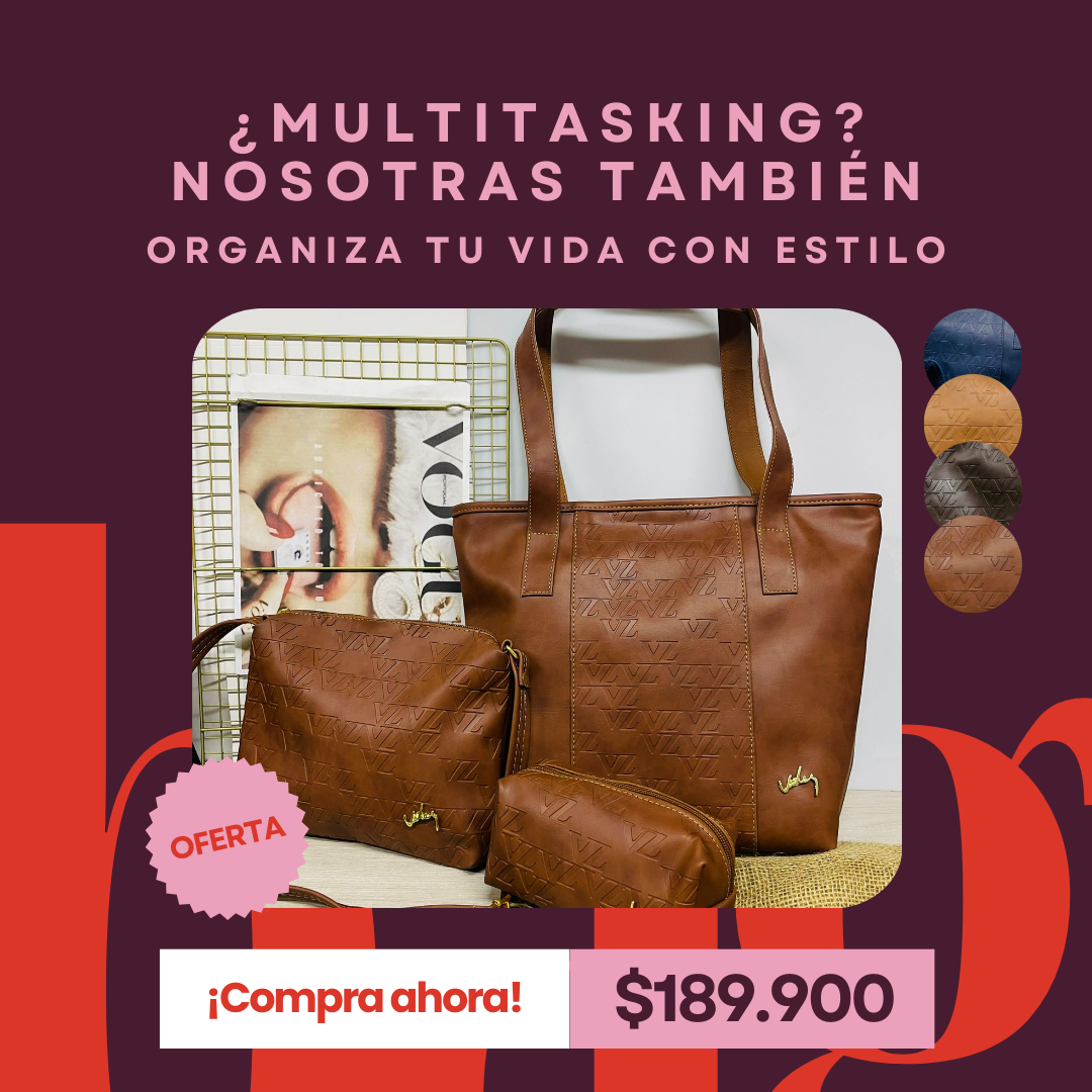 Trio en Cuero Ibiza Velez - ¡ OFERTA 3 EN 1 ! Moda de Alto Impacto