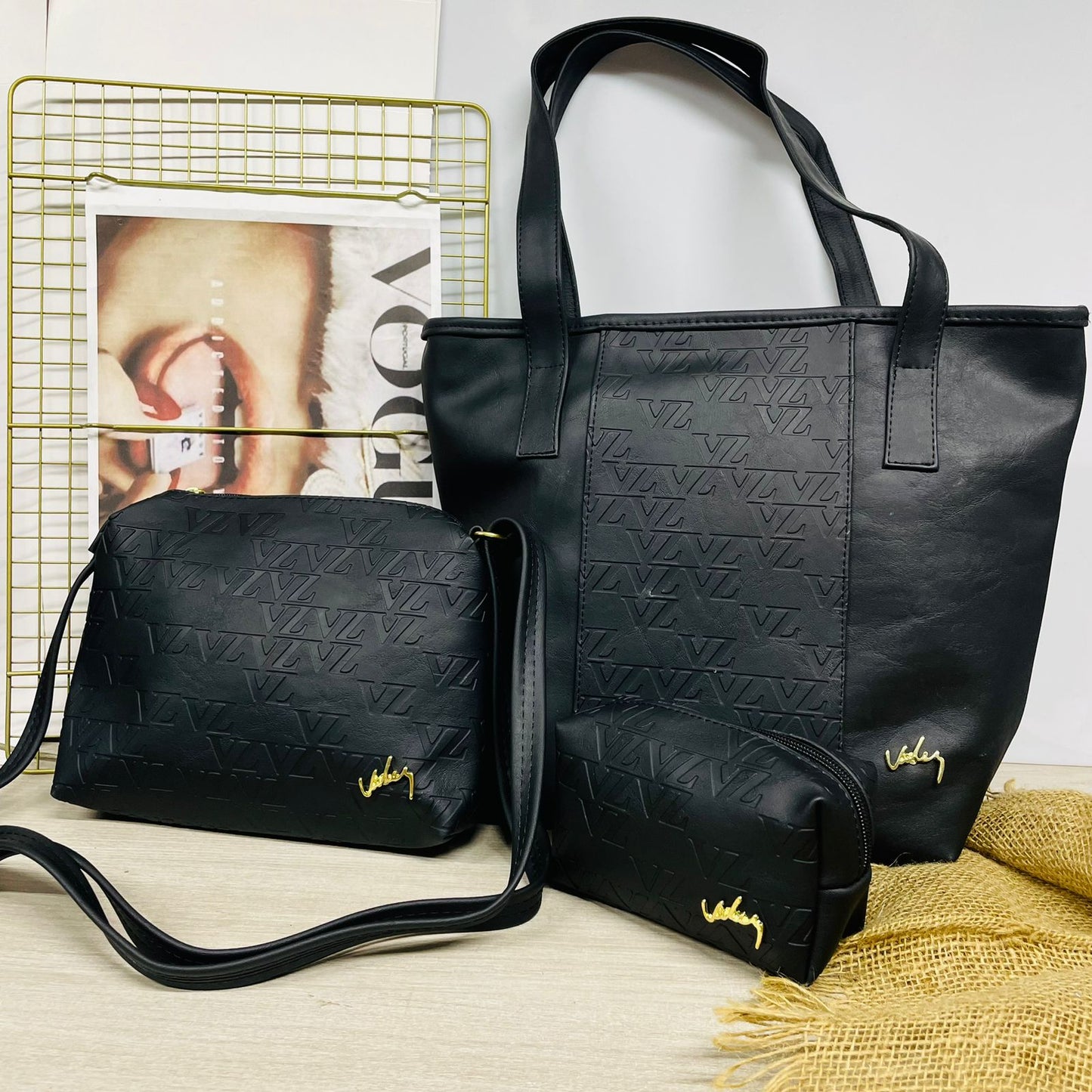 Trio en Cuero Ibiza Velez - ¡ OFERTA 3 EN 1 ! Moda de Alto Impacto