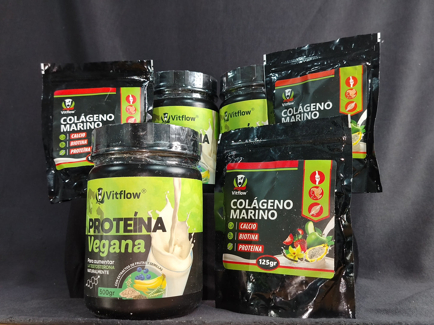 ¡PROTEÍNA VEGANA AUMENTA TESTOSTERONA 500 G ¡HOY! GRATIS COLÁGENO MARINO DE 125 G