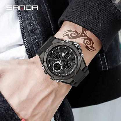 🔩 Duro como el acero , fuerte como tu: Reloj Sanda 6008 🔩